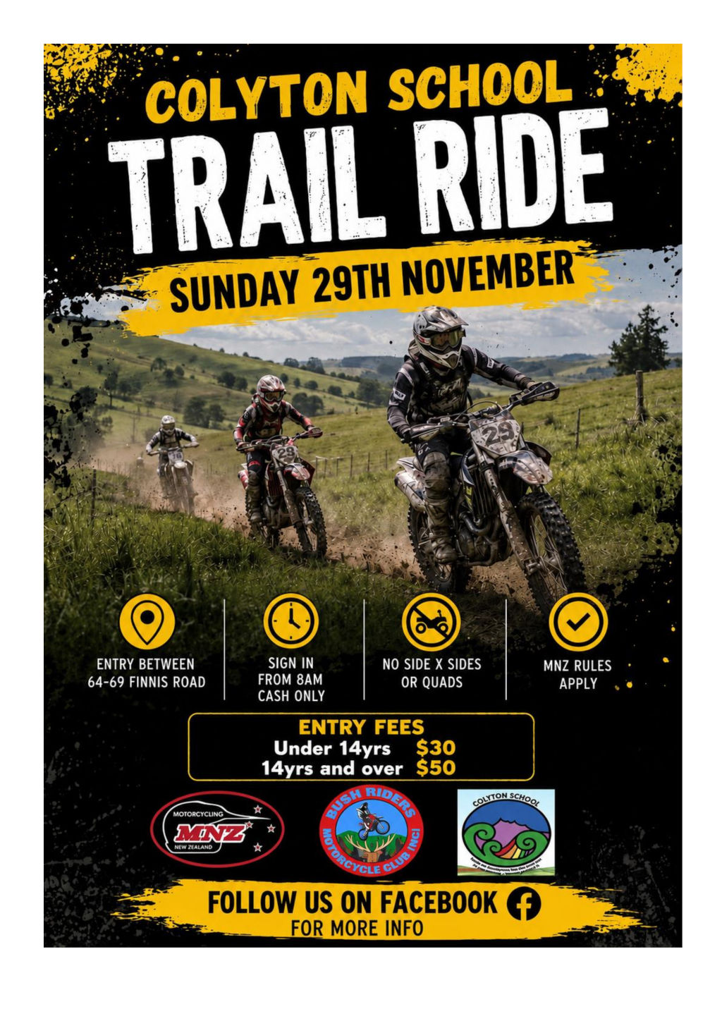 Colyton School Trail Ride poster
